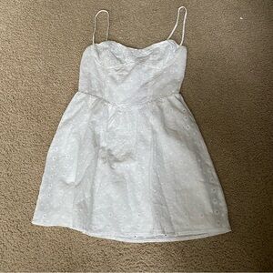 McKilah Mini Princess Polly dress white. NEW WITH TAGS